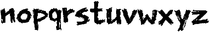BadgerCriminal-Regular otf (400) Font LOWERCASE
