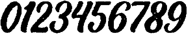 Badgery Rough otf (400) Font OTHER CHARS