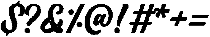 Badgery Rough otf (400) Font OTHER CHARS