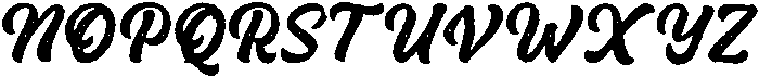 Badgery Rough otf (400) Font UPPERCASE