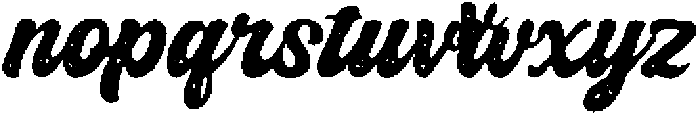 Badgery Rough otf (400) Font LOWERCASE