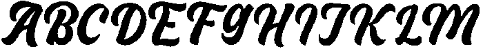 Badgery Solid otf (400) Font UPPERCASE