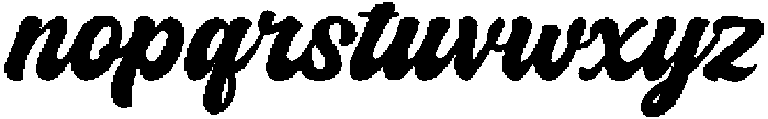 Badgery Solid otf (400) Font LOWERCASE