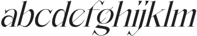 Badgline Italic otf (400) Font LOWERCASE