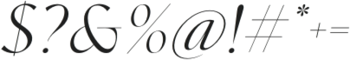 Badire Italic otf (400) Font OTHER CHARS