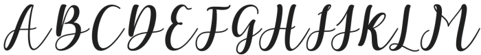Badline Script Italic Regular otf (400) Font UPPERCASE