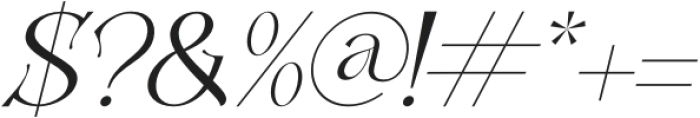 Badoga Italic otf (400) Font OTHER CHARS