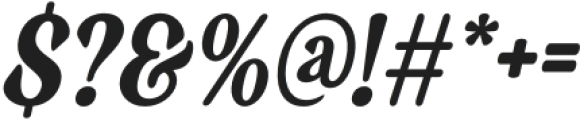 Badoney Italic otf (400) Font OTHER CHARS