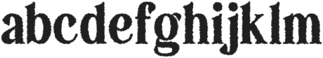 Badoney Rough Regular otf (400) Font LOWERCASE