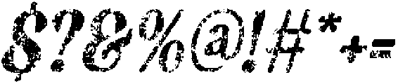 Badoney Stamp Italic otf (400) Font OTHER CHARS