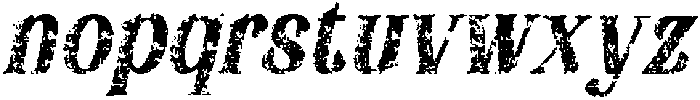 Badoney Stamp Italic otf (400) Font LOWERCASE
