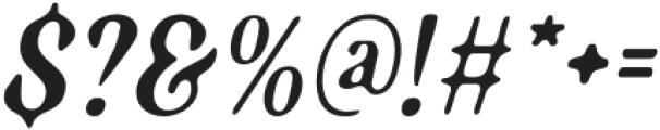 BadoneyBlur-Italic otf (400) Font OTHER CHARS