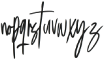 Badriyas Signature Regular otf (400) Font LOWERCASE