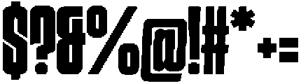 Badrock otf (400) Font OTHER CHARS