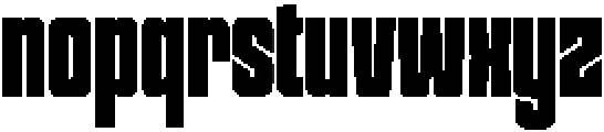 Badrock otf (400) Font LOWERCASE