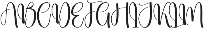 Badsig Regular otf (400) Font UPPERCASE