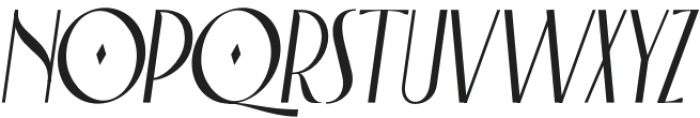 Baerus italic otf (400) Font LOWERCASE