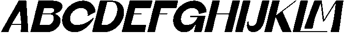Bafinel Italic otf (400) Font UPPERCASE