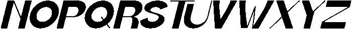 Bafinel Italic otf (400) Font UPPERCASE