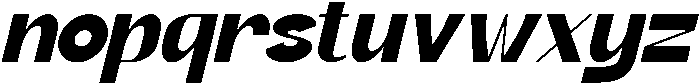 Bafinel Italic otf (400) Font LOWERCASE