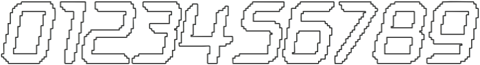 Bafline Pixel Outline otf (400) Font OTHER CHARS