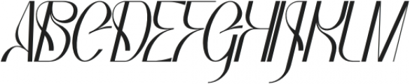 Bagias Italic otf (400) Font UPPERCASE