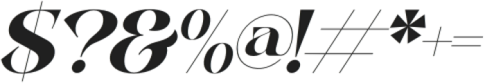 Bagife Italic otf (400) Font OTHER CHARS