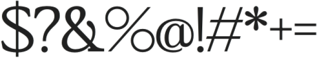 Bagiora Regular otf (400) Font OTHER CHARS