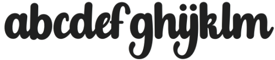 Bagline Script Regular otf (400) Font LOWERCASE