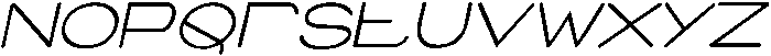 Bagoes- Italic otf (400) Font LOWERCASE