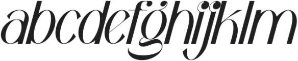 Bagola Italic otf (400) Font LOWERCASE