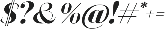 BagoniTypeItalic-Italic otf (400) Font OTHER CHARS