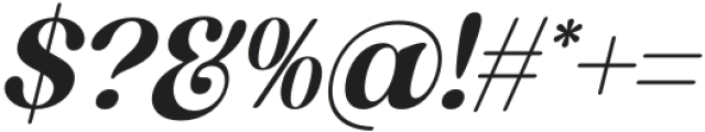 Bagrile Italic otf (400) Font OTHER CHARS