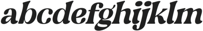 Bagrile Italic otf (400) Font LOWERCASE