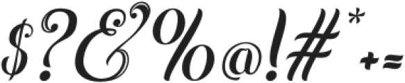 Bagudella Italic otf (400) Font OTHER CHARS