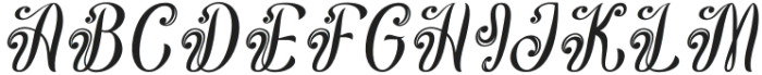 Bagudella Italic otf (400) Font UPPERCASE