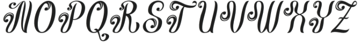 Bagudella Italic otf (400) Font UPPERCASE