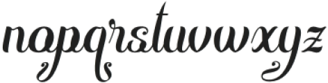 Bagudella Italic otf (400) Font LOWERCASE