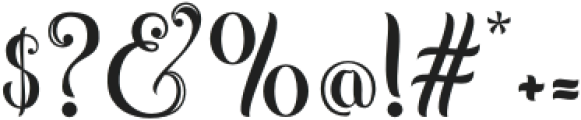 Bagudella Regular otf (400) Font OTHER CHARS