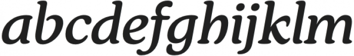 Bahar Medium Italic otf (500) Font LOWERCASE