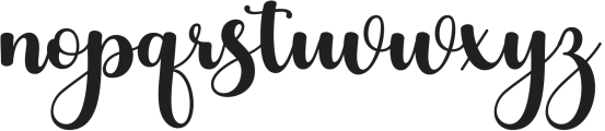 Bahester Blues Regular otf (400) Font LOWERCASE