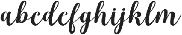 Bahgila Bold Slant Regular otf (700) Font LOWERCASE