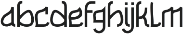 Bahrem Regular otf (400) Font LOWERCASE