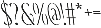 Baige Reverse Italic otf (400) Font OTHER CHARS