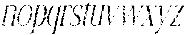 Baige Stamp Italic otf (400) Font LOWERCASE