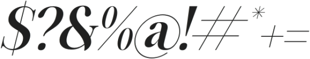Baihgale Italic otf (400) Font OTHER CHARS