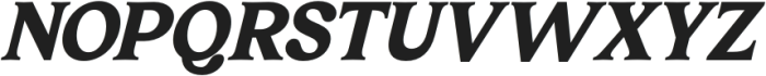 Bailey Retora Italic Italic otf (400) Font UPPERCASE