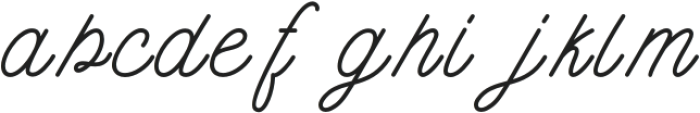 Baistily Italic otf (400) Font LOWERCASE