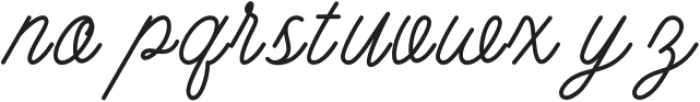 Baistily Italic otf (400) Font LOWERCASE