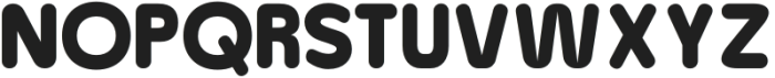 Baji Rounded Extra Bold otf (700) Font UPPERCASE